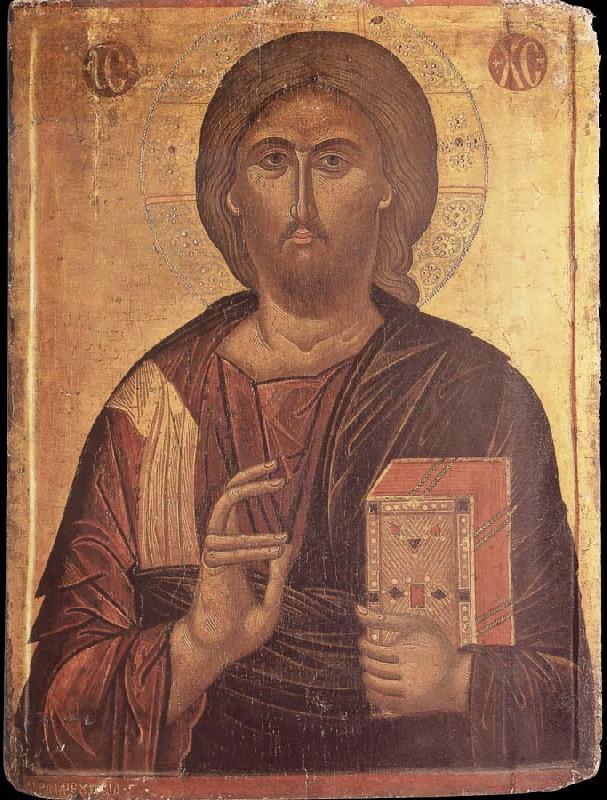 unknow artist Andreas Pavias,Christ Pantocrator oil painting picture